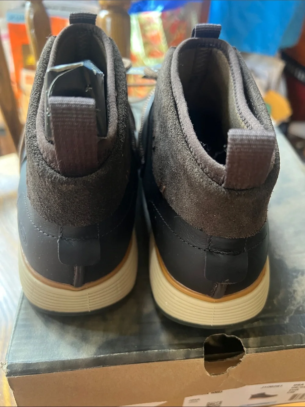Chaco Men's Black and Brown Leather Chukka Boots